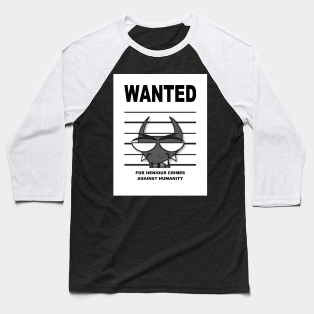 DEVIL TO PAY wanted poster Baseball T-Shirt by Hazard Studios